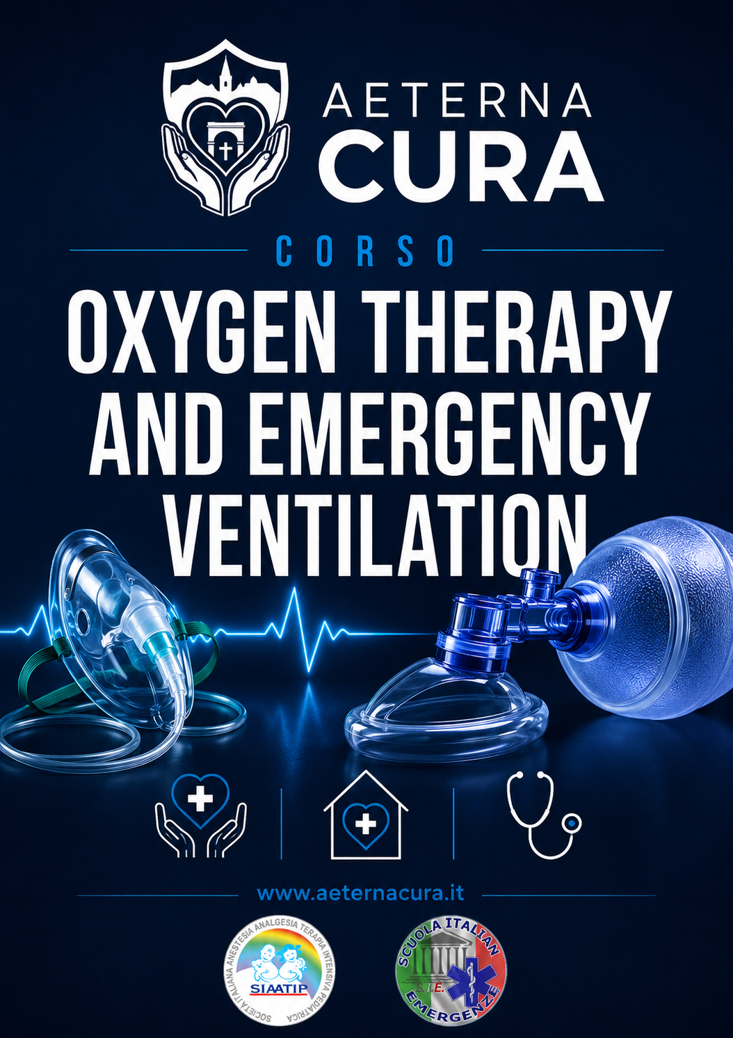 Corso Oxygen Therapy And Emergency Ventilation Certificato S.I.E. e SIAATIP